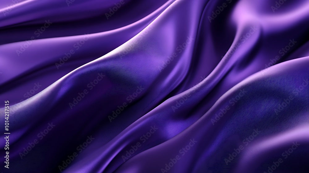 Obraz premium Abstract Purple Fabric Waves