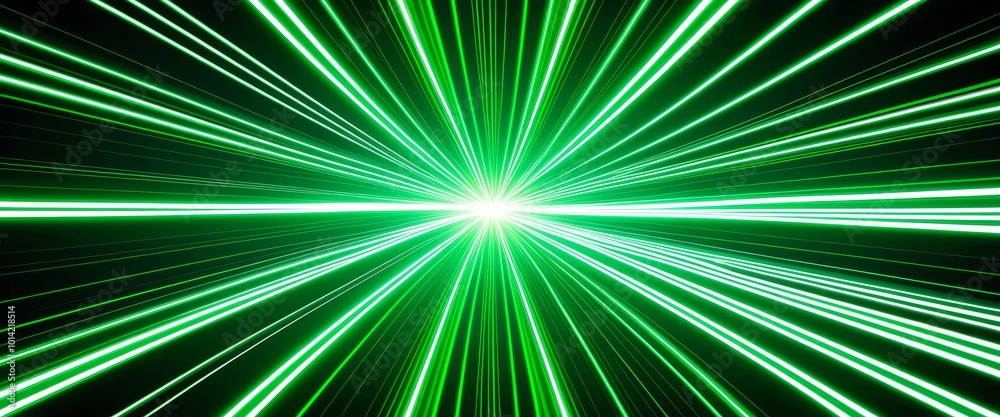 Fototapeta premium Neon Speed Light Abstract Background with Burst of Laser Beam Energy