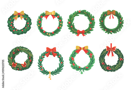 set of Christmas symbols