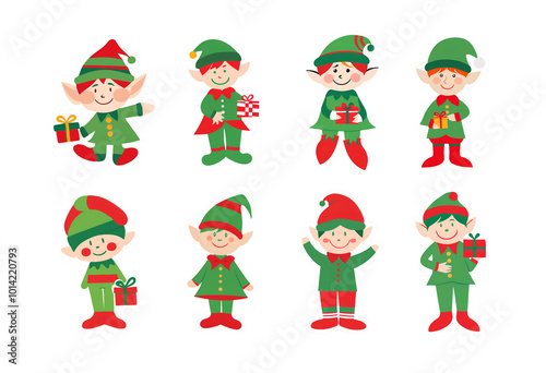 set of Christmas elf