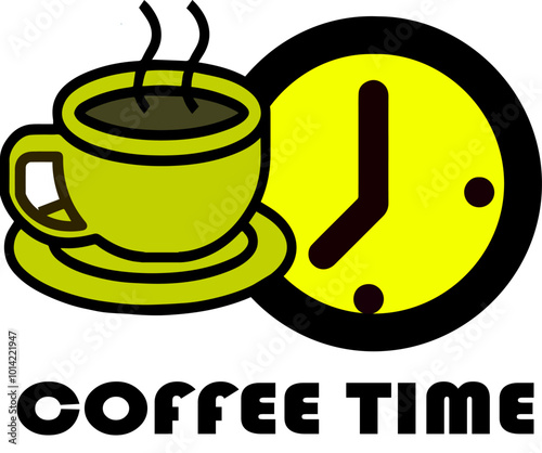 illustration vector graphic of coffee break icon