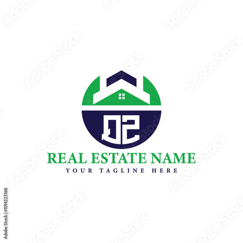 Real Estate Company Logo with House Icon