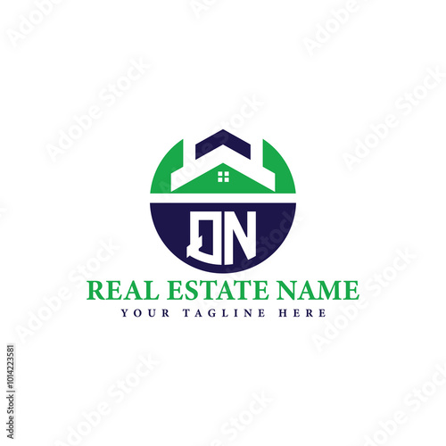 Real Estate Company Logo with House Icon