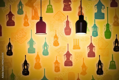 background with bottles