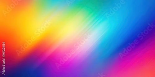 Abstract Gradient Background with Vibrant Hues and Diagonal Blurry Lines