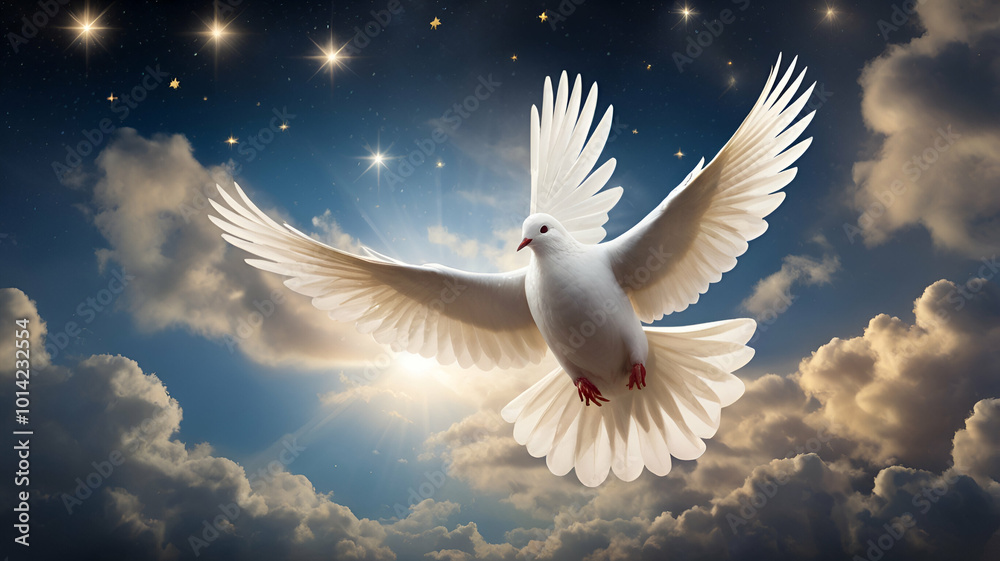 Obraz premium dove in the sky