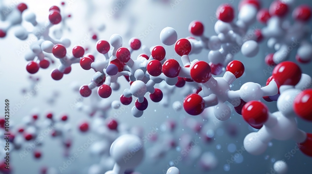 Colorful and intricate molecular abstract digital background with geometric shapes patterns and structures  Represents the complex world of science research and medical innovation