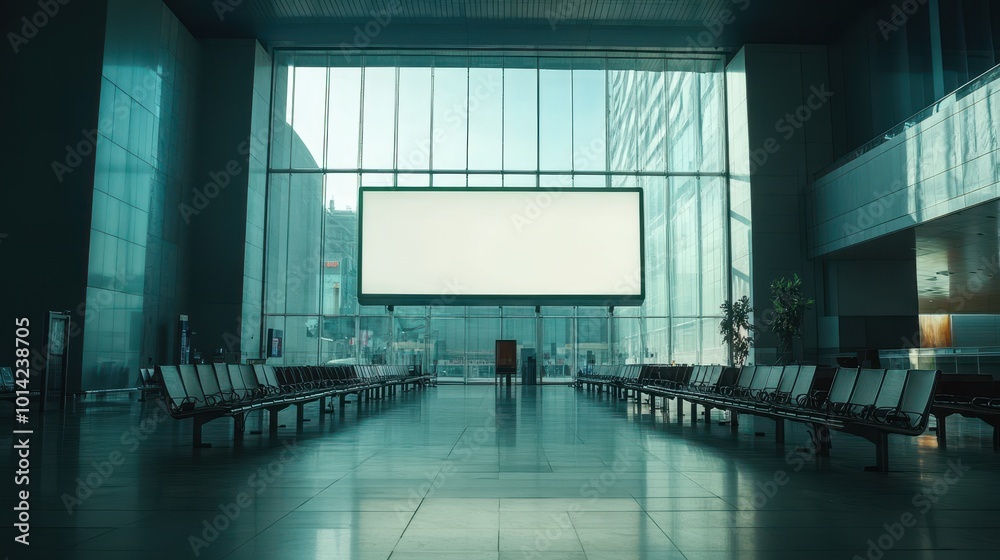blank billboard in the airport blank billboard in the airport