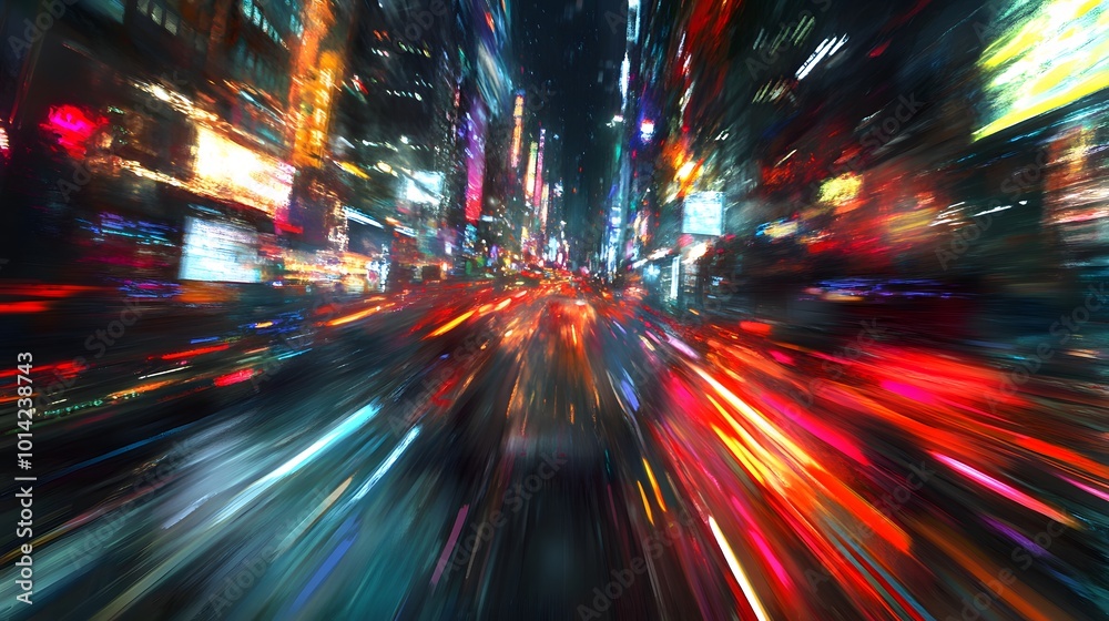 Moving forward motion blur background with light trails ,night scene. Moving forward motion blur background with light trails ,night scene.