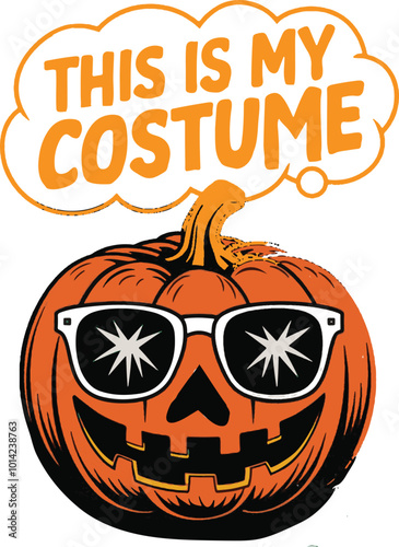 Halloween Costume vector art illustration