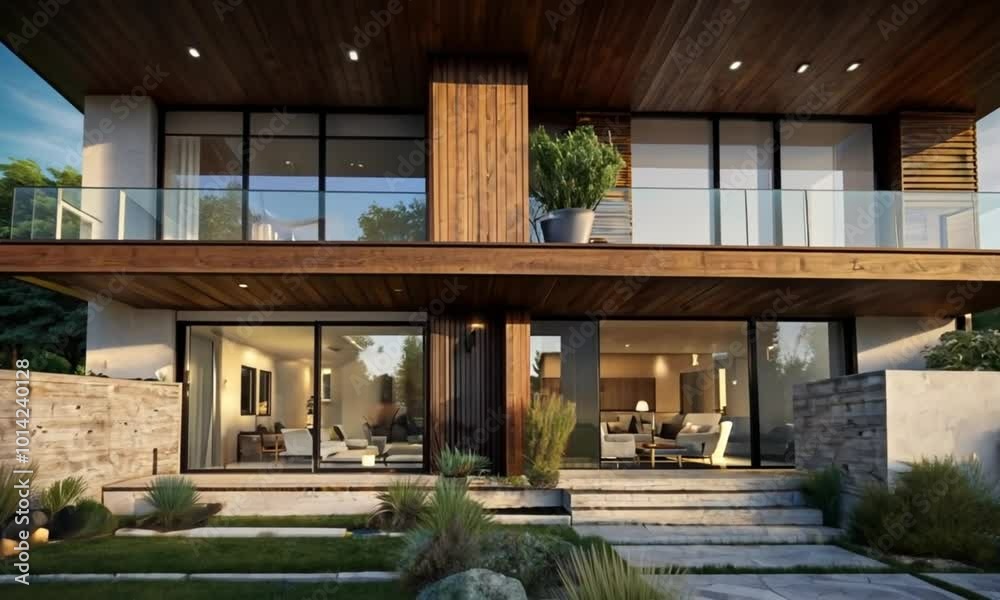A luxurious two-storey house A luxurious two-storey house