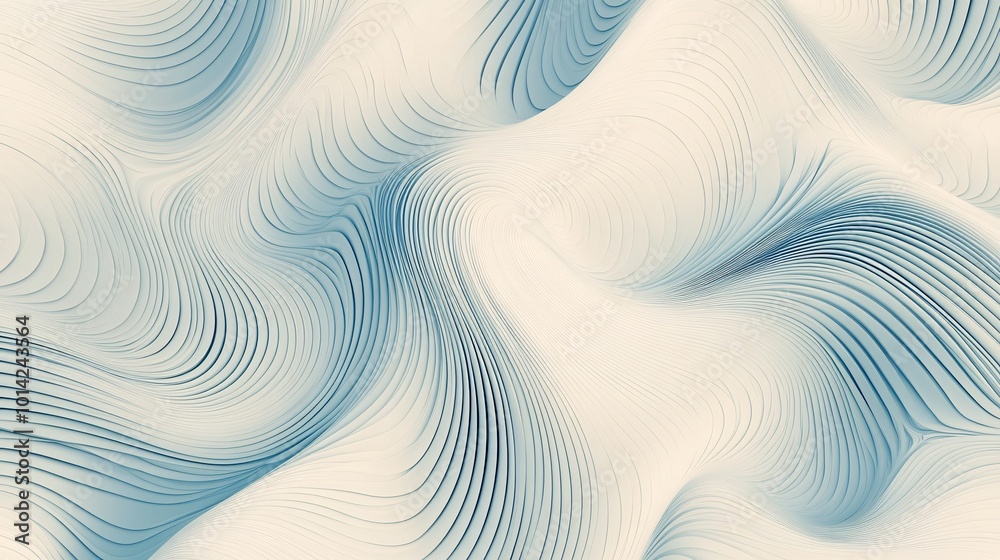 Abstract wave pattern in soft blue tones Abstract wave pattern in soft blue tones
