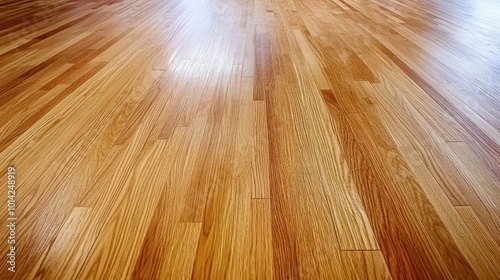 A top-down shot of a light oak hardwood floor, showcasing the smooth finish and delicate grain.