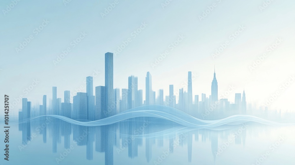 Fototapeta premium abstract city background