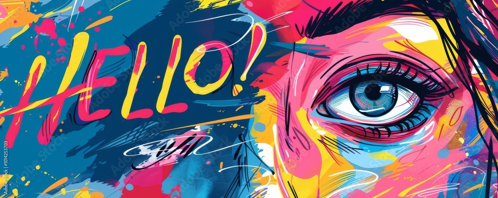 Obraz premium Abstract pop art background with 