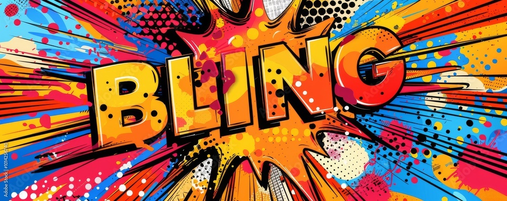 Obraz premium Energetic pop art background with