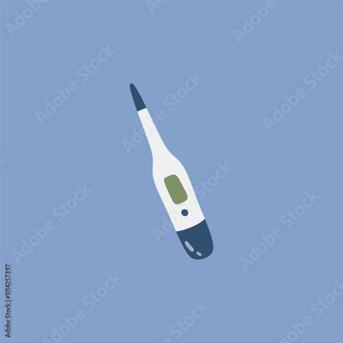 thermometer in flat vector design.