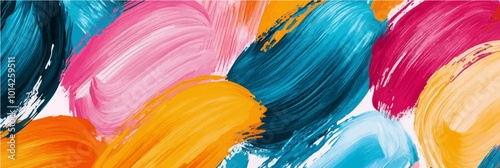 Colorful abstract pattern with energetic brush strokes, perfect for trendy and creative design projects.