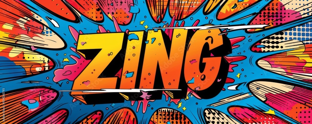 Energetic pop art background with Energetic pop art background with