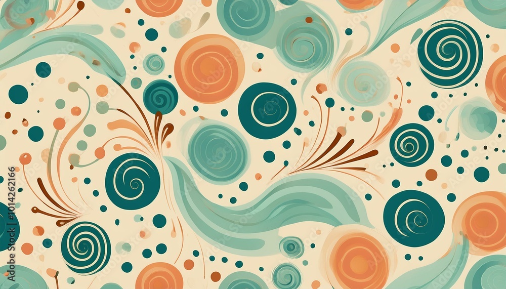 Abstract swirls and dots Abstract swirls and dots