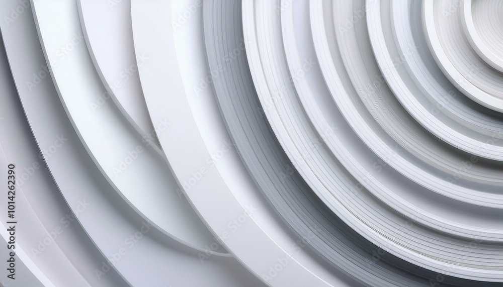 Abstract white and gray circles Abstract white and gray circles