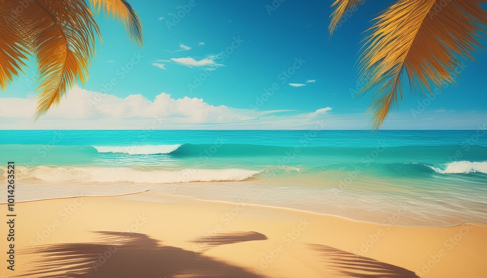 Tropical beach with blue water Tropical beach with blue water