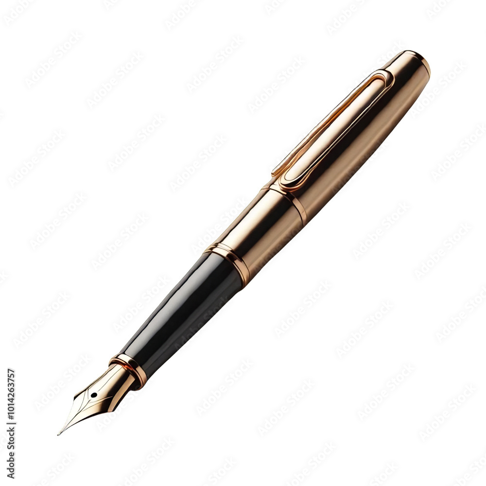 Fountain pen isolated on transparent background Fountain pen isolated on transparent background