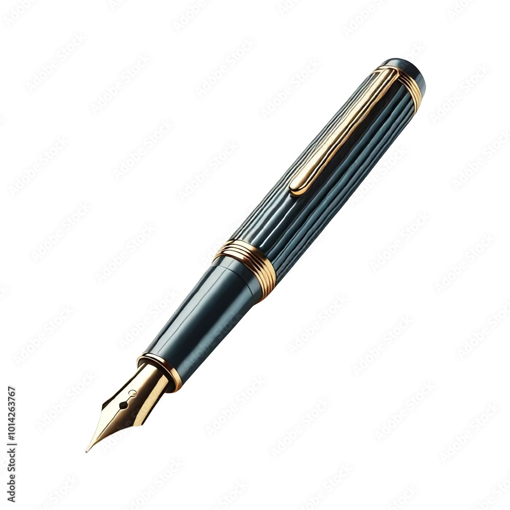 Fountain pen isolated on transparent background Fountain pen isolated on transparent background