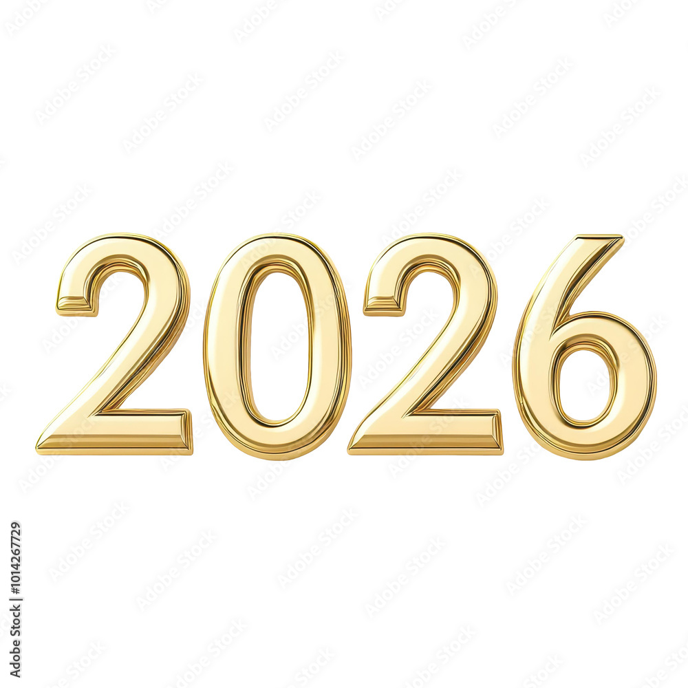 Stunning 3D gold numbers 22 create a striking visual on a pure white background, perfect for celebratory events.