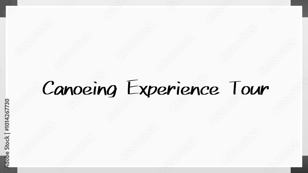 Canoeing Experience Tour のホワイトボード風イラスト Canoeing Experience Tour のホワイトボード風イラスト