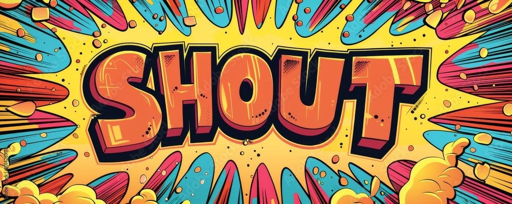 Obraz premium Colorful pop art background with 