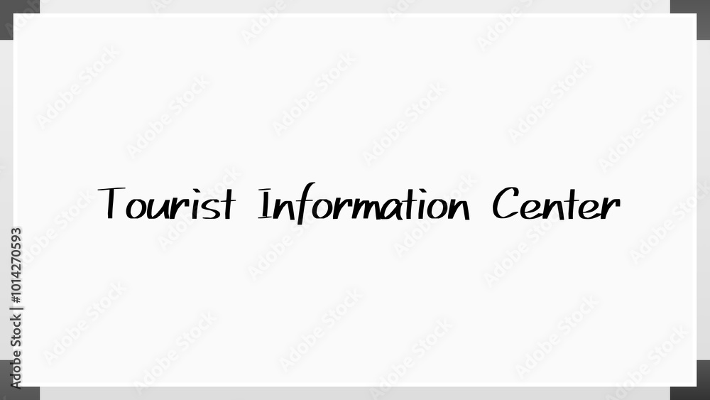 Tourist Information Center のホワイトボード風イラスト Tourist Information Center のホワイトボード風イラスト