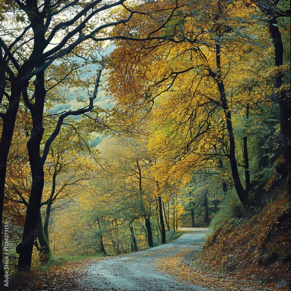 Fototapeta premium autumn in the park