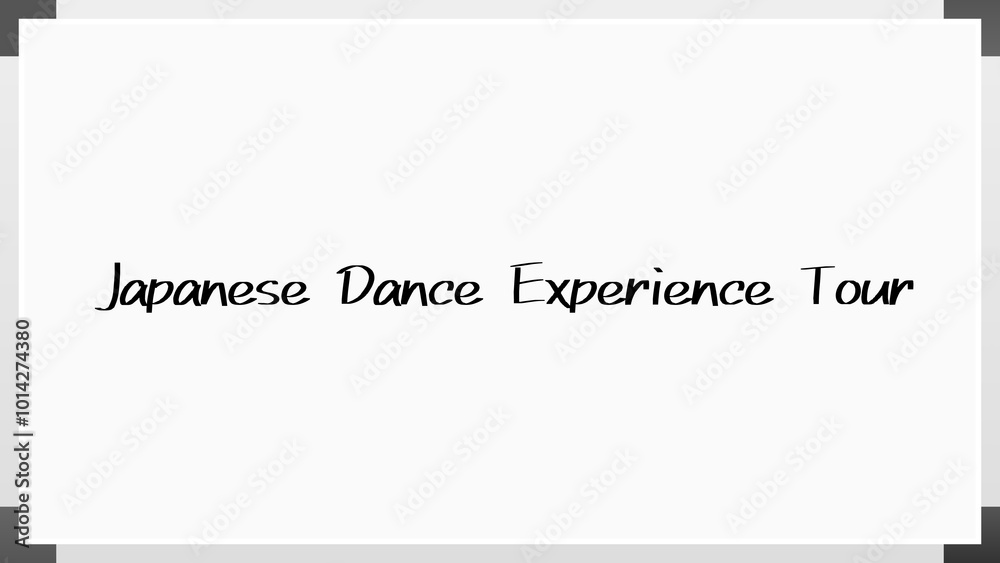 Japanese Dance Experience Tour のホワイトボード風イラスト Japanese Dance Experience Tour のホワイトボード風イラスト
