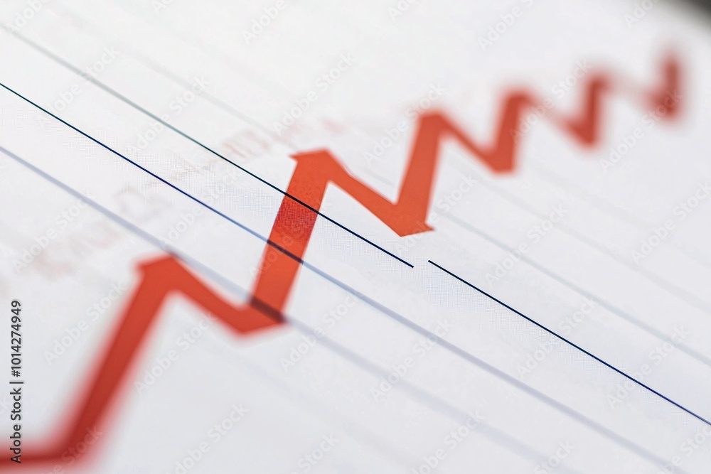 A sleek progress chart template highlighting upward trends, designed with generous space for statistics and insights against a clean white backdrop. A sleek progress chart template highlighting upward trends, designed with generous space for statistics and insights against a clean white backdrop.