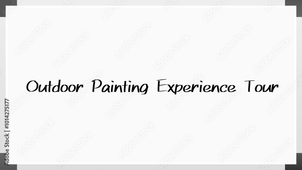 Outdoor Painting Experience Tour のホワイトボード風イラスト Outdoor Painting Experience Tour のホワイトボード風イラスト