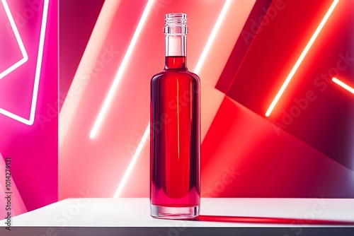 A product package designed with vibrant colors and sleek aesthetics. The combination of modern design and eye-catching hues creates an appealing look, enhancing the overall brand presence.