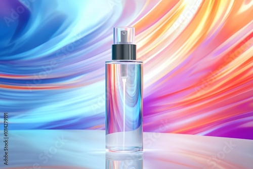 A product package designed with vibrant colors and sleek aesthetics. The combination of modern design and eye-catching hues creates an appealing look, enhancing the overall brand presence.