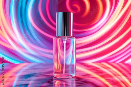 A product package designed with vibrant colors and sleek aesthetics. The combination of modern design and eye-catching hues creates an appealing look, enhancing the overall brand presence.