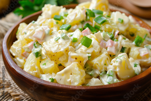  Classic potato salad: a light and creamy summer side dish with fresh vegetables