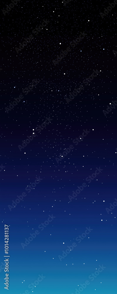 Obraz premium A clear night sky filled with countless twinkling stars.