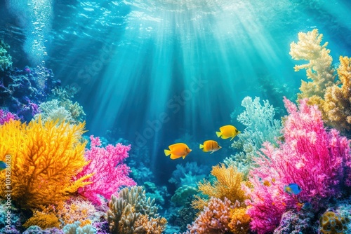 Vibrant Coral Reef Underwater