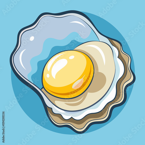 Oyester Sea Food Icon Stickers photo