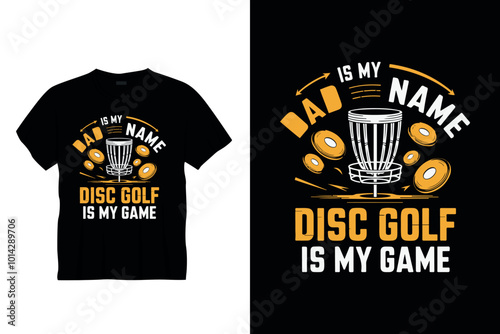 Dad is my name disc gilf  Typography golf t-shirt design, Retro golf t-shirt design