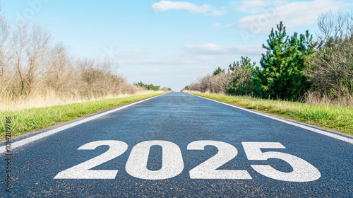 Journey Towards a Bright Future in 2025 with Open Roads and Endless Possibilities