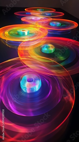 An illusion concept image designed with vibrant colors and intricate patterns. The playful use of shapes and hues creates a visually captivating scene, blurring the line between reality and perception