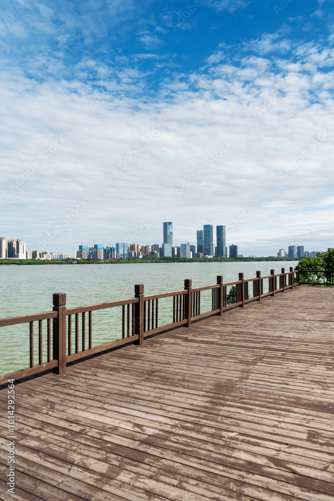 Obraz premium Urban Scenery of Nanchang New District,jiangxi,china