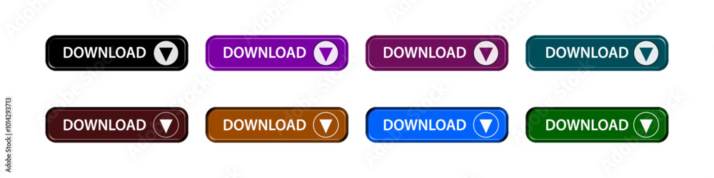 Fototapeta premium download button as vector element graphic of website or application illustration isolated on white background 