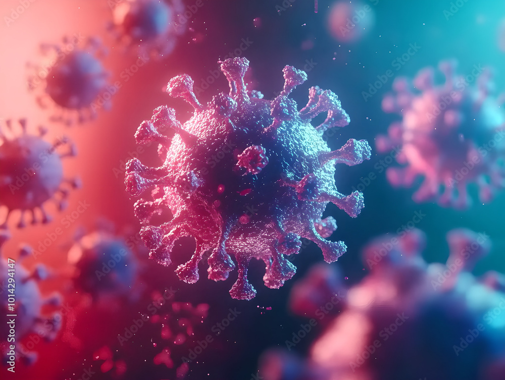 Naklejka premium 3d rendered illustration of a virus