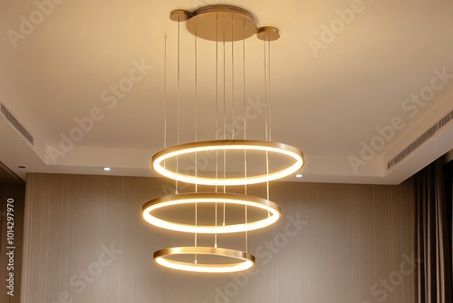 Modern Gold Ring Chandelier